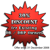 30% Discount for existing DB / DBP Owners 30% Discount for existing DB / DBP Owners