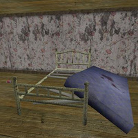 3D model - Rusty old bed